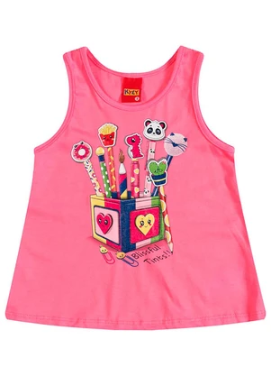 Kyly - Regata Infantil Menina Estampa Rosa - KYLY