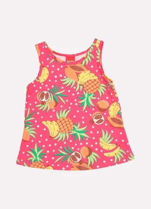 Kyly - Regata Infantil Menina Frutas Rosa - KYLY