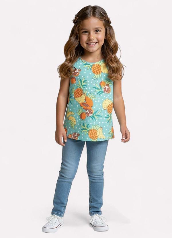 Kyly - Regata Infantil Menina Frutas Verde 2