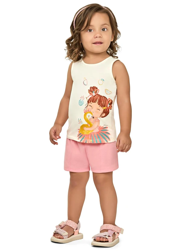 Elian - Regata Infantil Menina Glitter Bege 2