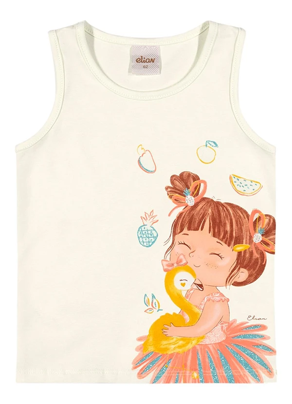 Elian - Regata Infantil Menina Glitter Bege 3