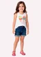 Kyly - Regata Infantil Menina Sorvetes Branco - variação: Branco
