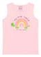 Duduka - Blusa Básica com Etiqueta Lateral Verde - variação: Rosa