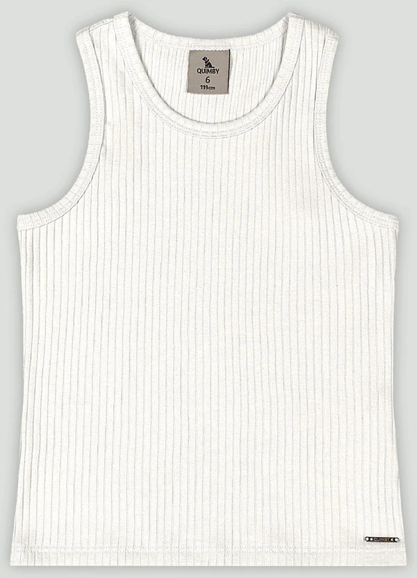 Quimby - Regata Infantil para Menina Quimby Branco