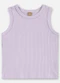 Up Baby - Regata Infantil Ribana Canelada Rosa - variação: Roxo