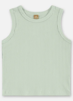 Up Baby - Regata Infantil Ribana Canelada Verde - UP BABY