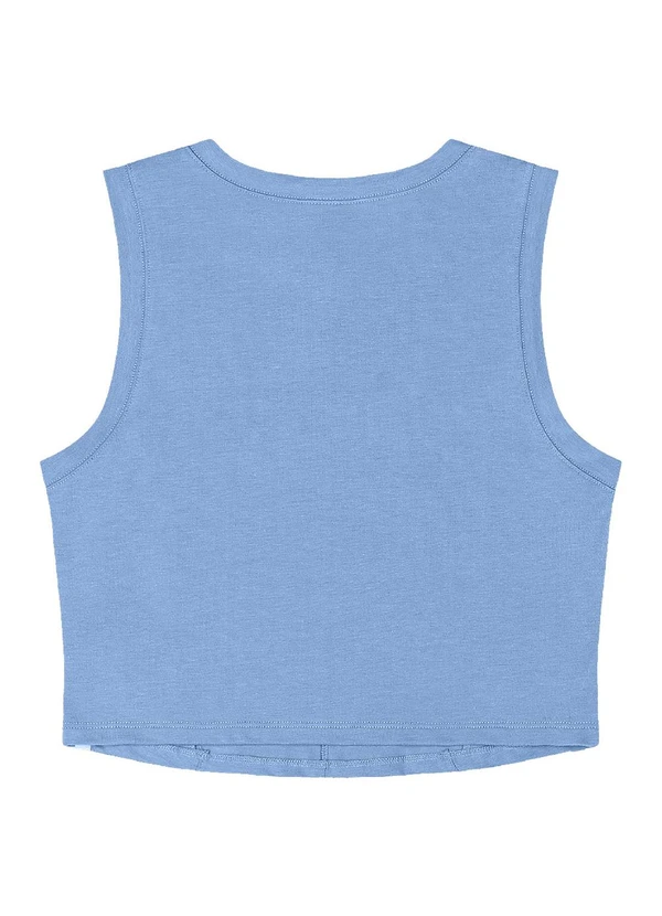 Gloss - Regata Juvenil Básica em Cotton Azul 4