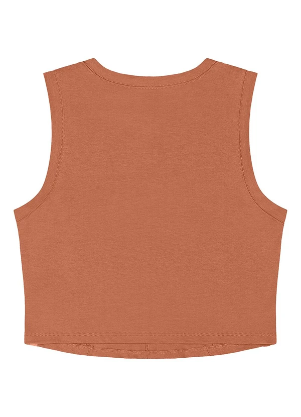 Gloss - Regata Juvenil Básica em Cotton Marrom 2