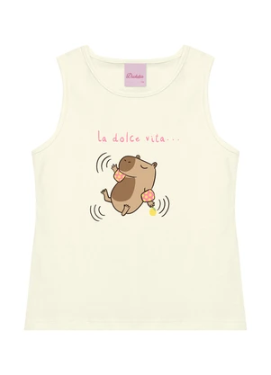 Duduka - Regata Juvenil Capivara La Dolce Vita  Bege - DUDUKA