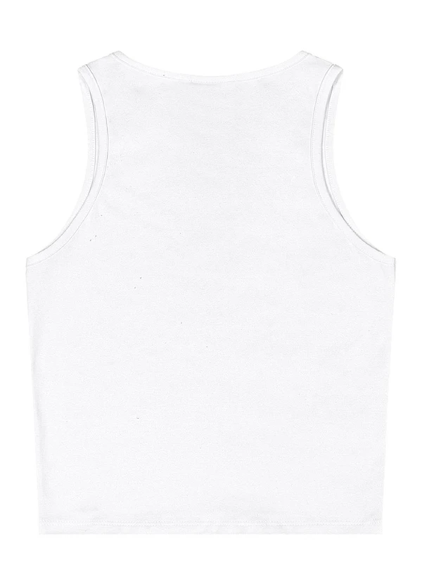 Gloss - Regata Juvenil em Cotton com Strass Branco 4