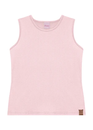 Duduka - Regata Juvenil Gatinho com Etiqueta   Rosa - DUDUKA