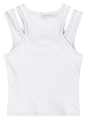 Gloss - Regata Juvenil Ribana Canelada Branco - GLOSS