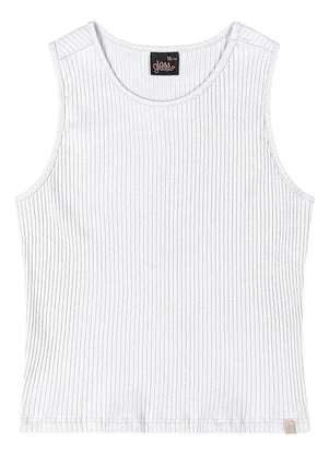 Gloss - Regata Juvenil Ribana Canelada Branco - GLOSS