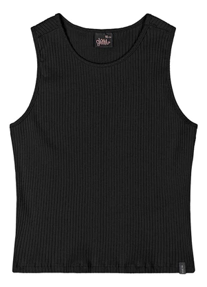 Gloss - Regata Juvenil Ribana Canelada Preto - GLOSS