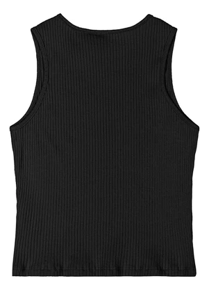 Gloss - Regata Juvenil Ribana Canelada Preto - GLOSS