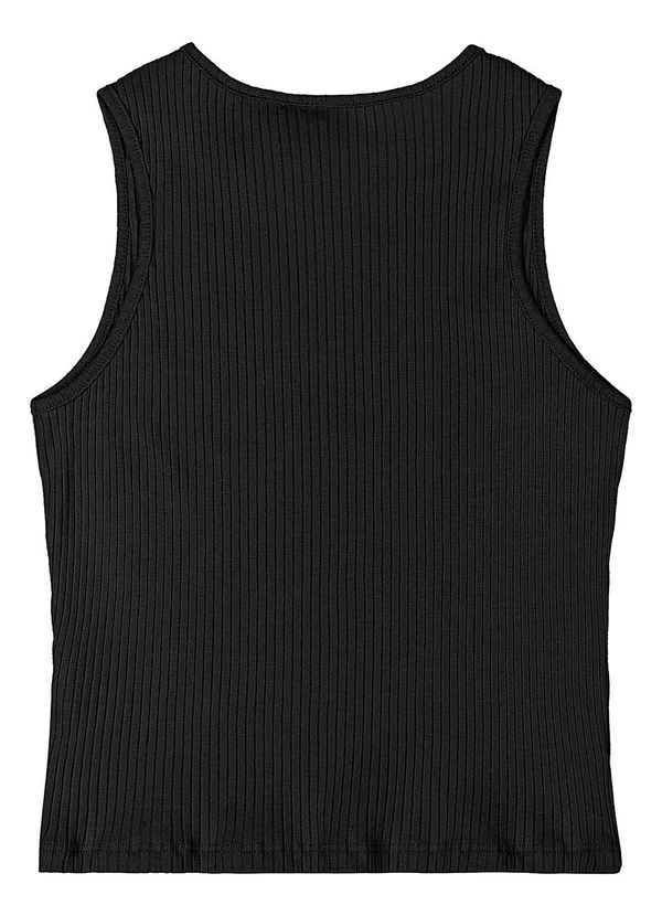 Gloss - Regata Juvenil Ribana Canelada Preto 2