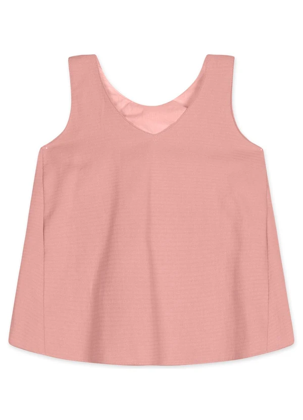 Lilica Ripilica - Regata Laço Infantil Feminina Rosa 2