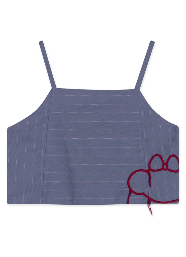 Lilica Ripilica - Regata Listrada Infantil Feminina Azul