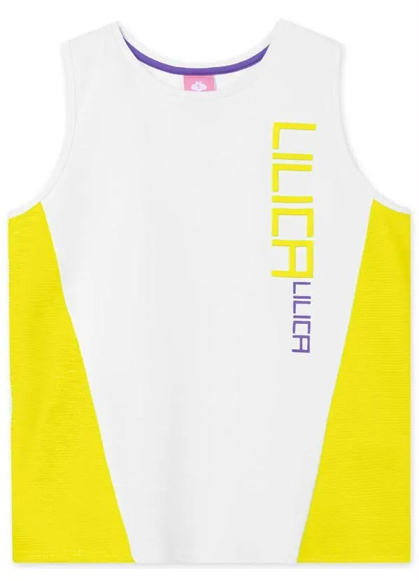 Lilica Ripilica - Regata Malha Menina Branco