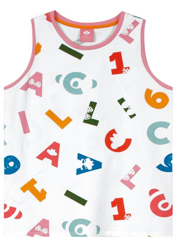 Lilica Ripilica - Regata Malha Menina Branco