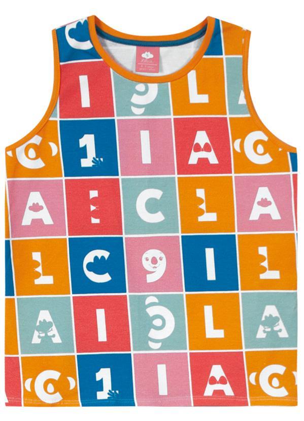 Lilica Ripilica - Regata Malha Menina Laranja