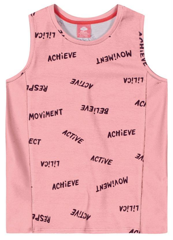 Lilica Ripilica - Regata Malha Menina Rosa