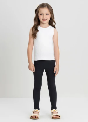 Up Baby - Regata Menina com Decote RedondoBranco - UP BABY