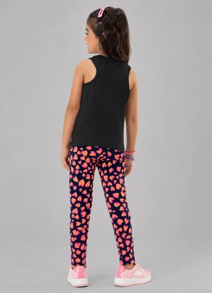 Rovi Kids - Regata Menina em Cotton Leve Preto - ROVI KIDS