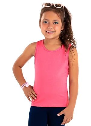 Rovi Kids - Regata Menina em Cotton Leve Rosa - ROVI KIDS