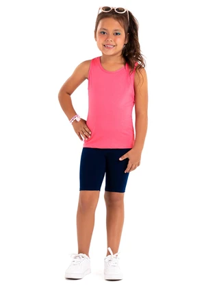 Rovi Kids - Regata Menina em Cotton Leve Rosa - ROVI KIDS