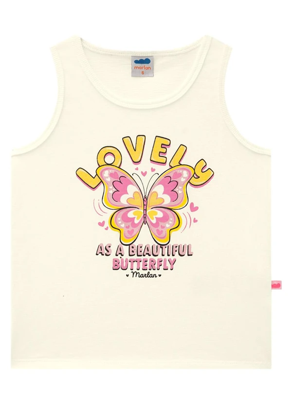 Marlan - Regata Menina em Meia Malha Penteada Bege