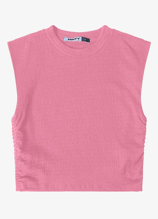 Minty - Regata Muscle Feminina Rosa 1