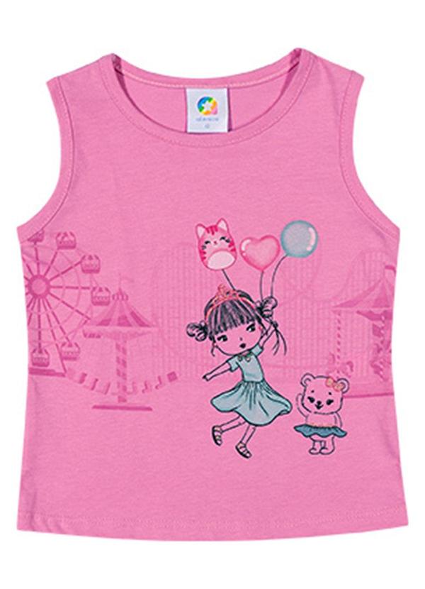 Alenice - Regata Parque de Diversões Menina Rosa