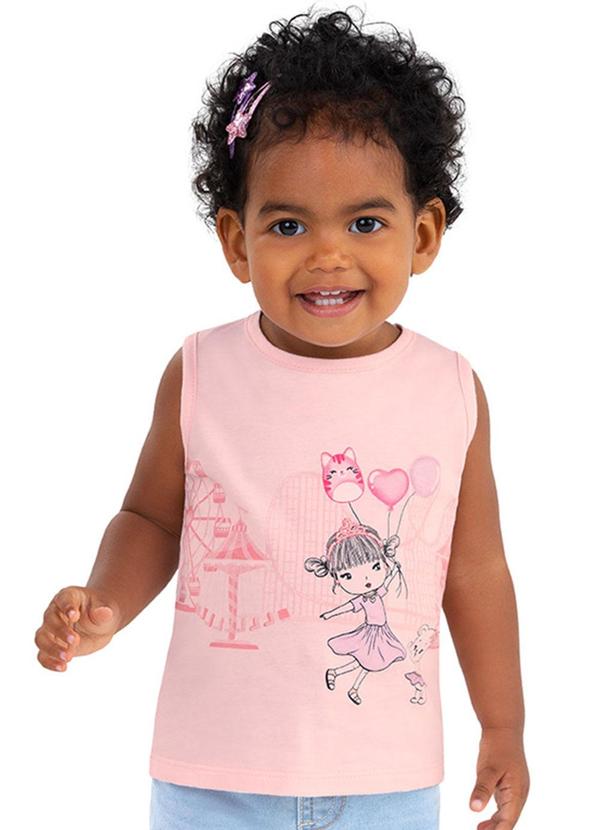 Alenice - Regata Parque de Diversões Menina Rosa