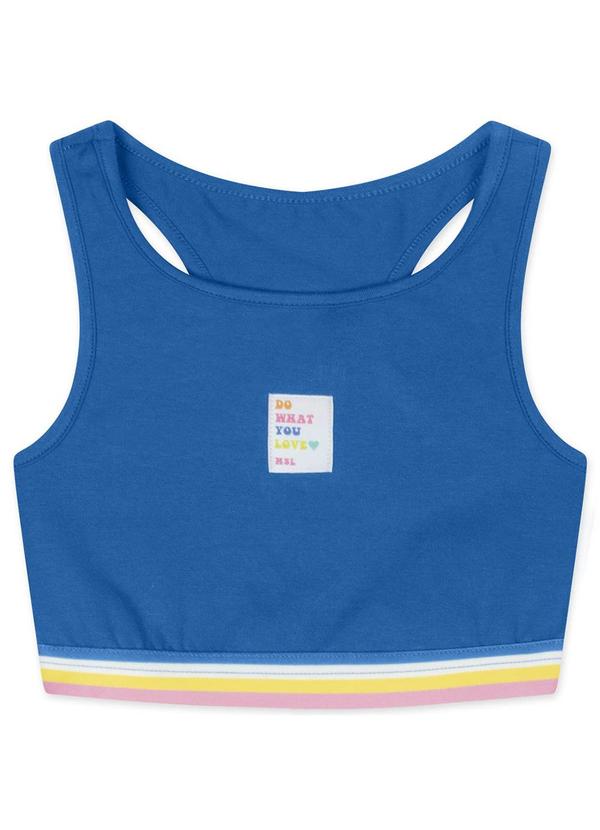 Marisol - Top Infantil Feminino Azul