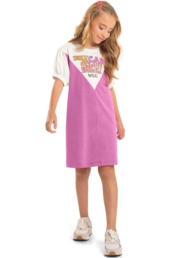 Gloss - Vestido Bufante Infantil Rosa