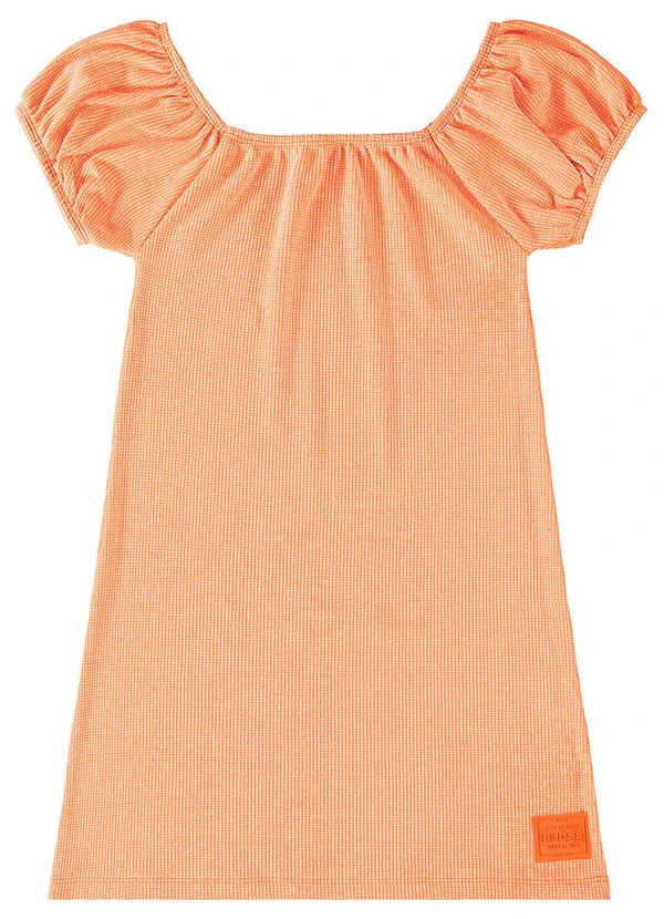 Gloss - Vestido Infantil em Tricot Laranja 2