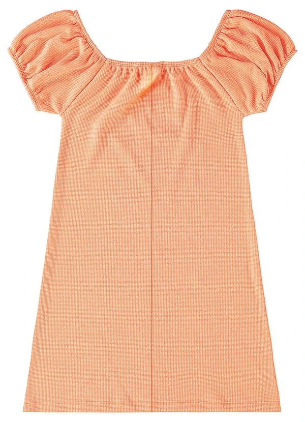 Gloss - Vestido Infantil em Tricot Laranja 3