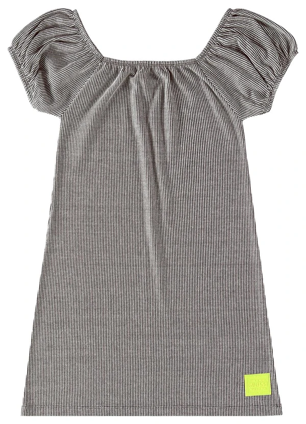Gloss - Vestido Infantil em Tricot Preto 2