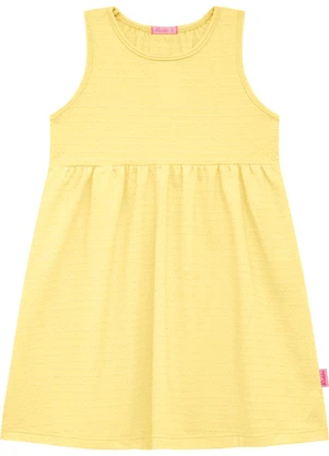 Duduka - Vestido Infantil Regata  Amarelo - DUDUKA