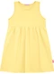 Duduka - Vestido Infantil Regata com Saia Flores  Azul  - variação: Amarelo