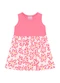 Duduka - Vestido Infantil Regata com Saia Flores  Azul  - variação: Rosa