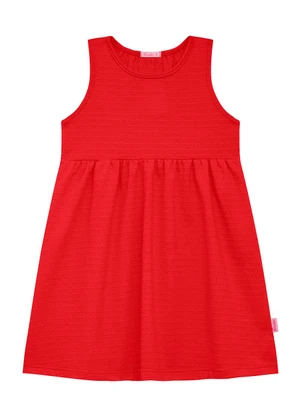 Duduka - Vestido Infantil Regata  Vermelho - DUDUKA