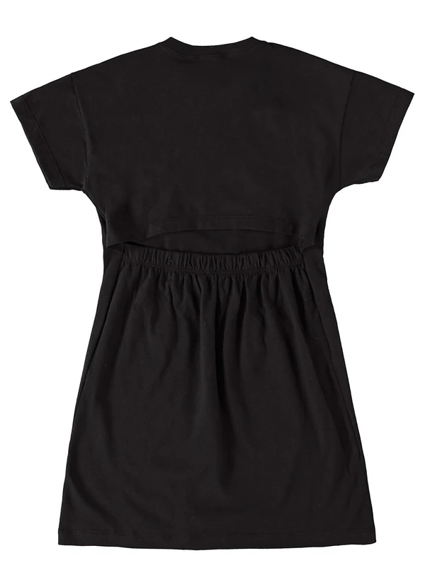Gloss - Vestido Juvenil em Cotton Preto 4