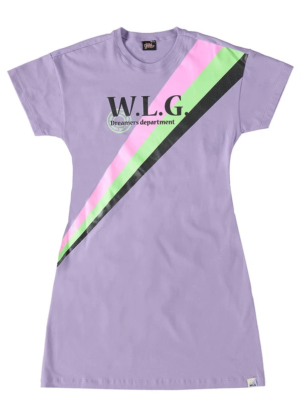 Gloss - Vestido Juvenil em Cotton Roxo 3