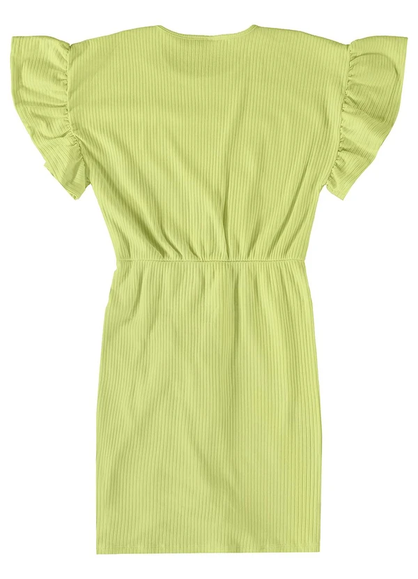 Gloss - Vestido Manga Godê Infantil Verde 3