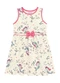 Duduka - Vestido Infantil Rotativo Estampa Folhas  Bege - variação: Bege