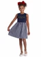 Duduka - Vestido Regata Strass Borboleta e Saia Rosa - variação: Azul