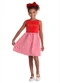 Duduka - Vestido Regata Strass Borboleta e Saia Rosa - variação: Vermelho