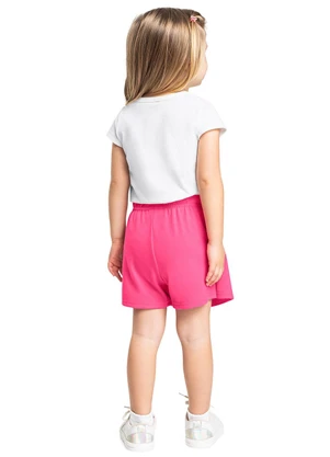 Bee Loop - Conjunto Infantil Flor Feliz Branco - BEE LOOP